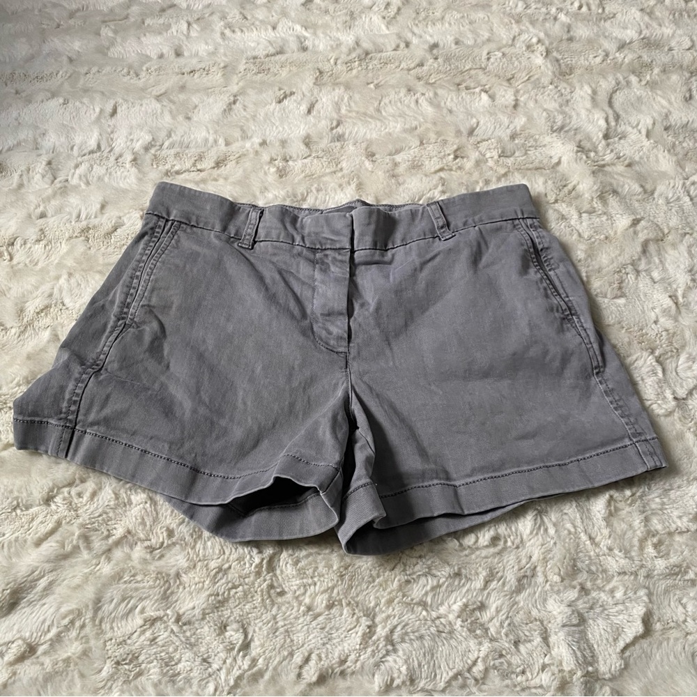 J. Crew Women's Size 6 Gray Chino Shorts